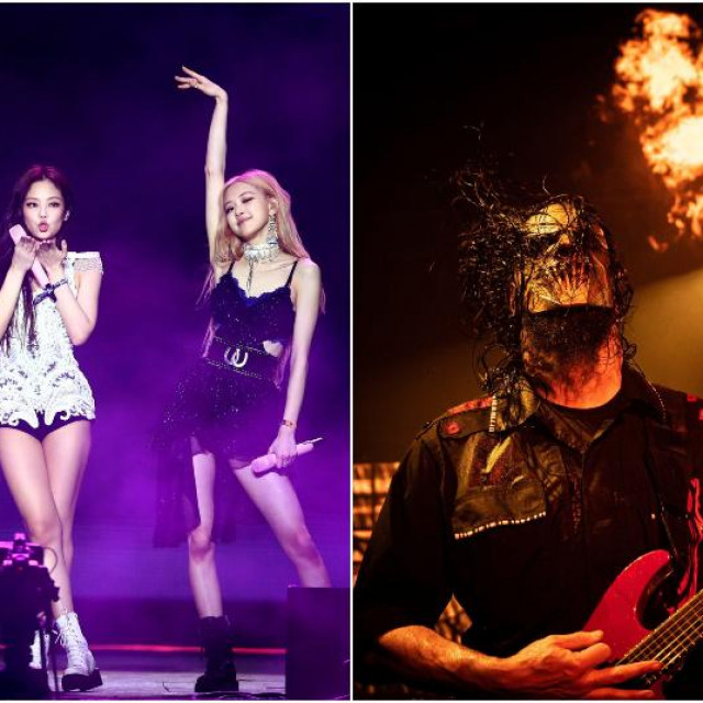 BLACKPINK (lijevo), Slipknot (desno)