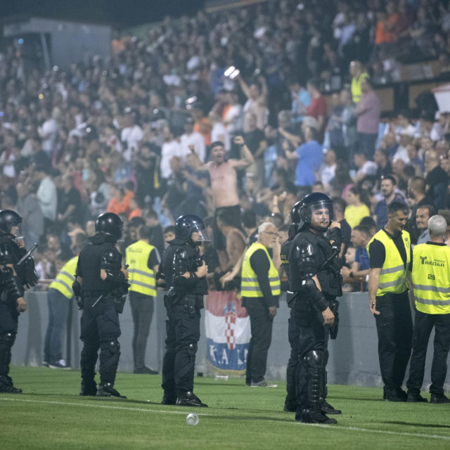 Detalj s utakmice Šibenika i Dinama na Šubićevcu