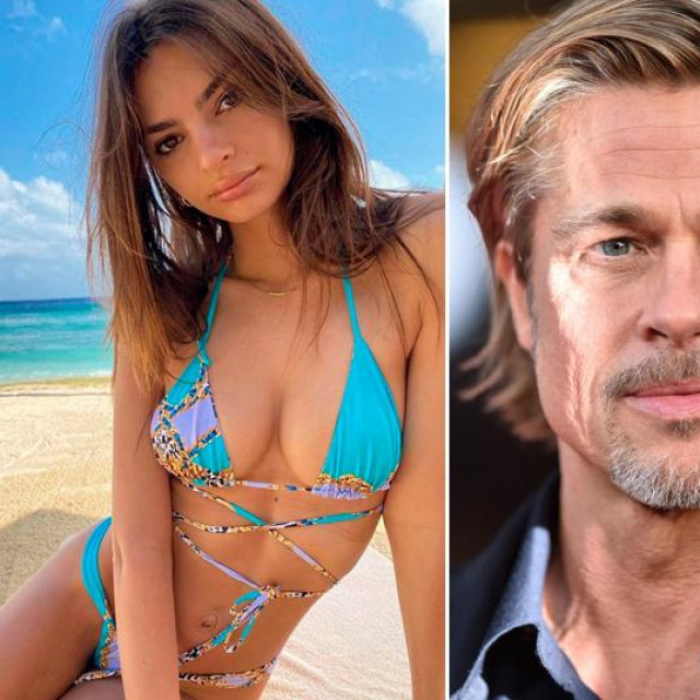 Emily Ratajkowski i Brad Pitt