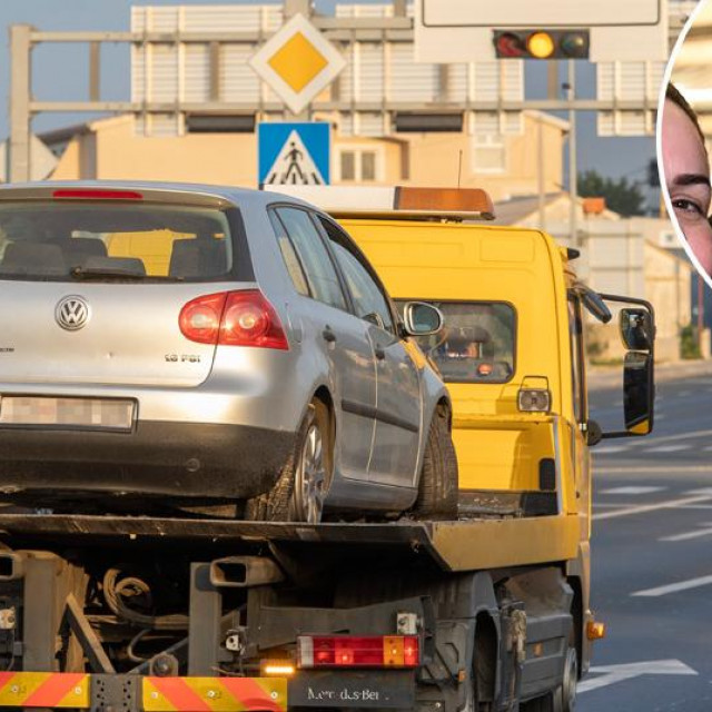 Vozilo koje se sudarilo s motociklom koji je vozio Milan Livaja