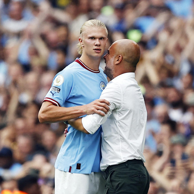 Haaland i Guardiola