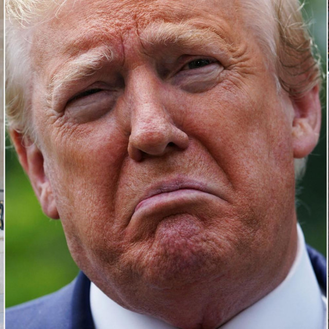 Emmanuel Macron, Donald Trump, Brigitte Macron