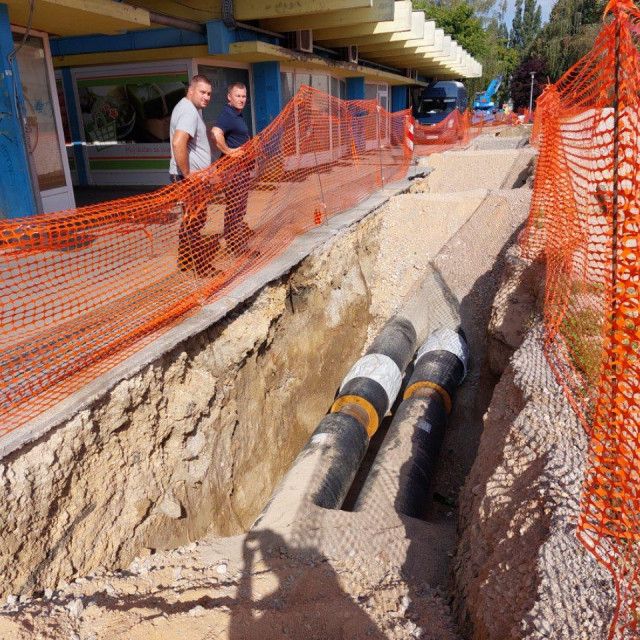 Iskop na gradilištu u gradskoj četvrti Zvijezda
