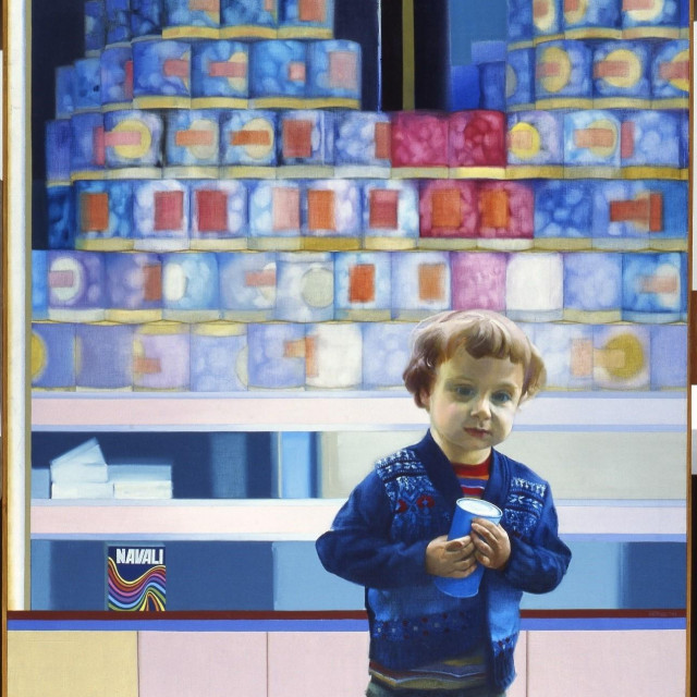 Ovako je Ivo Friščić početkom 1970-ih naslikao svog sina Danka