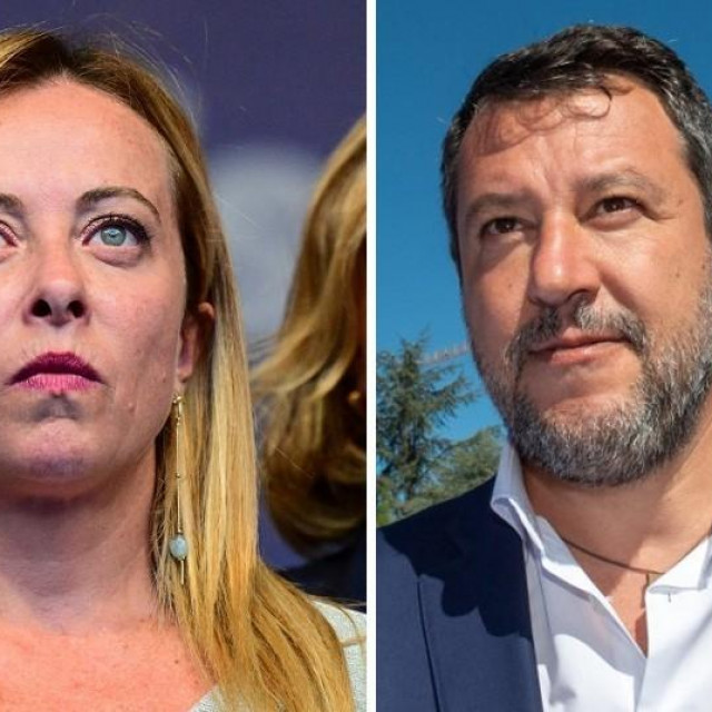 Giorgia Meloni i Matteo Salvini