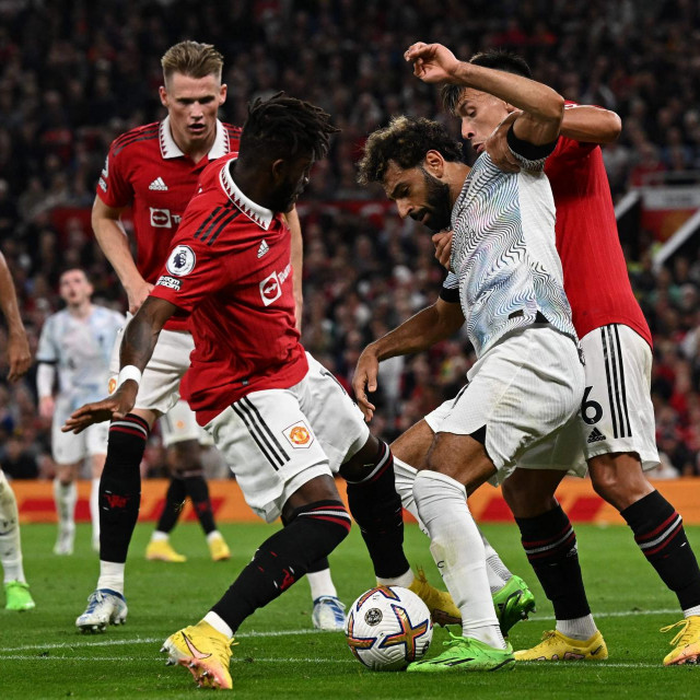 Mohamed Salah u bijelom dresu protiv Manchester Uniteda