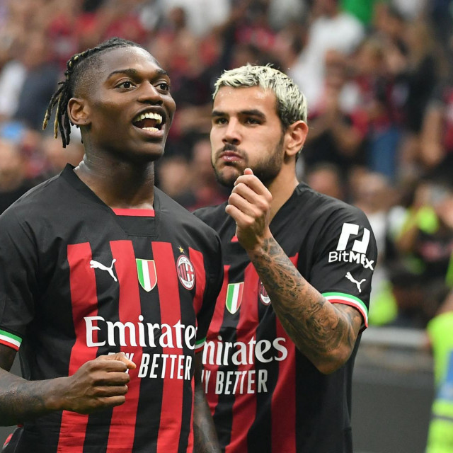 Rafael Leao slavi treći gol protiv Intera