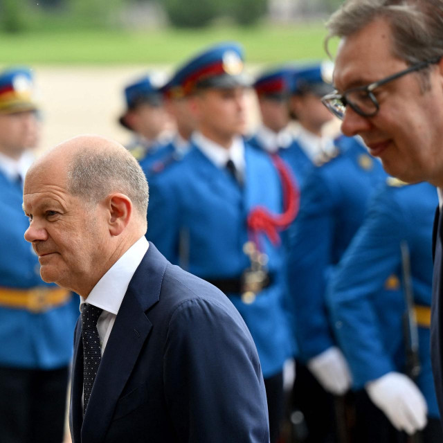 Olaf Scholz i Aleksandar Vučić