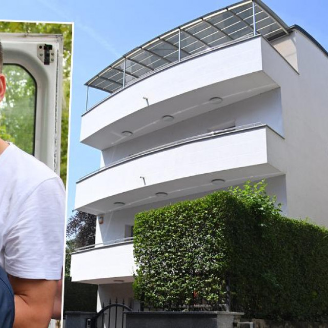 Damir Škugor i kuća u Petrovoj 51B.
 