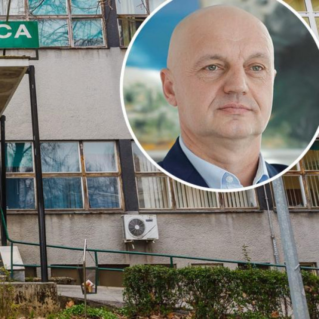 Opća bolnica u Virovitici (ilustrativna fotografija); u krugu: Antun Vujić