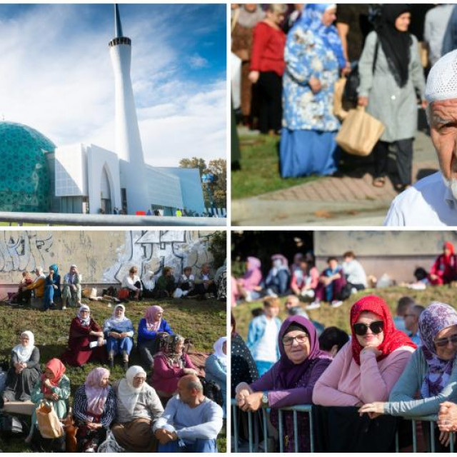 Okupljanje vjernika prije ceremonije otvorenja Islamskog kulturnog centra u Sisku