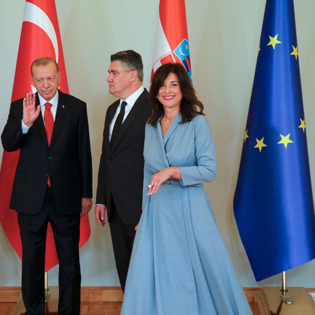 Emine Erdogan, Recep Tayyip Erdogan, Zoran Milanović i Sanja Musić Milanović