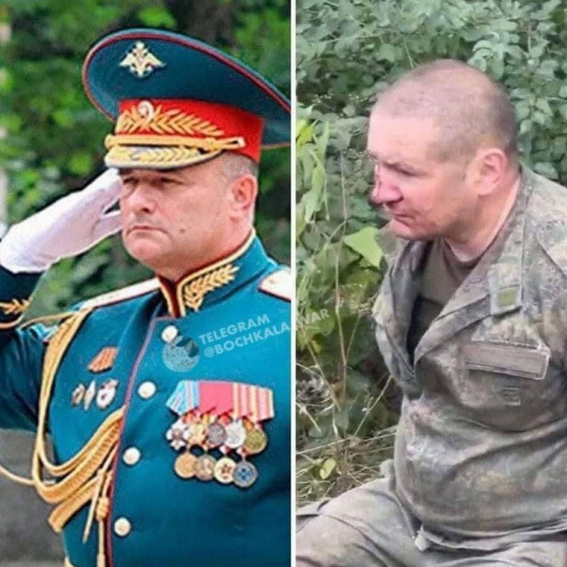 Andrej Sičevoj (lijevo) i zarobljeni potpukovnik za kojega se nagađa da je upravo Sičevoj osobno