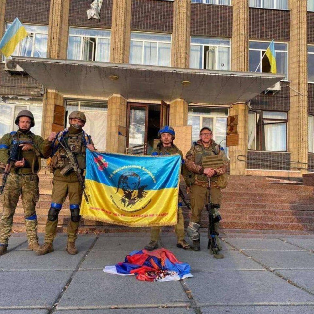 ukrajinski vojnici u Kupjansku