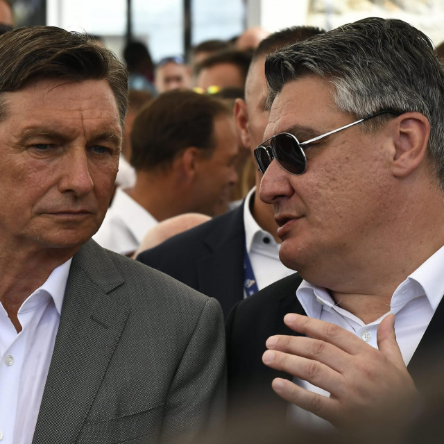 Borut Pahor i Zoran Milanović. arhivska fotografija