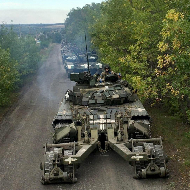 Fotografija ukrajinskih snaga na nepoznatoj lokaciji tijekom protuofenzive koju je objavilo ukrajinsko Ministarstvo obrane