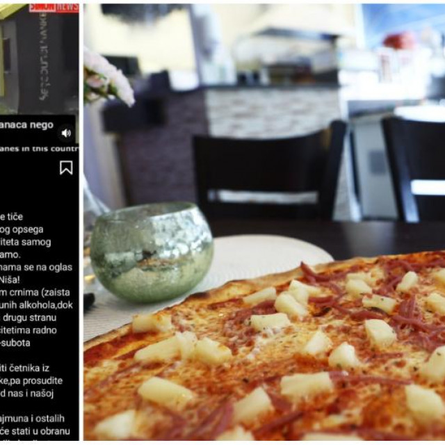 Sramotna objava pizzerije Lockdown/ ilustrativna fotografija