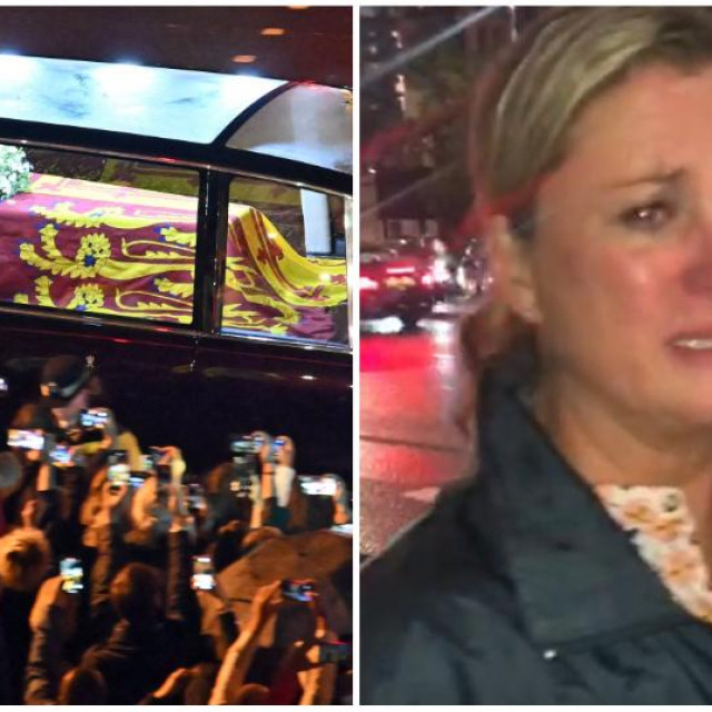 Doček kraljičinog lijesa u Londonu/ljudi na ulicama