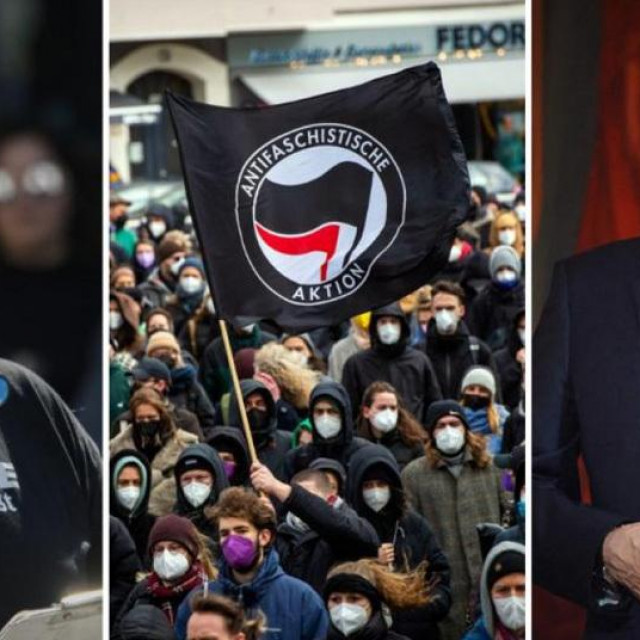 Prosvjed njemačkih neonacista/ antifašistička akcija u Njemačkoj/ Vladimir Putin