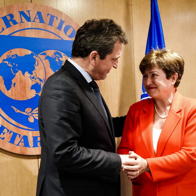 Argentinski ministar financija sa čelnicom MMF-a Aleksandreom Georgijevm