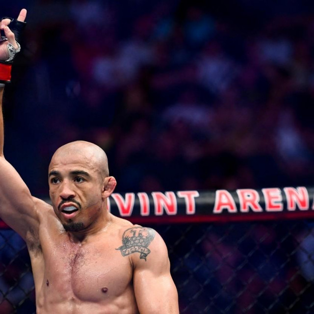 SALT LAKE CITY, UTAH - AUGUST 20: Jose Aldo of Brazil reacts after a bantamweight bout against Merab Dvalishvili of Georgia during UFC 278 at Vivint Arena on August 20, 2022 in Salt Lake City, Utah. Alex Goodlett,Image: 715505441, License: Rights-managed, Restrictions:, Model Release: no, Credit line: Alex Goodlett/Getty images/Profimedia