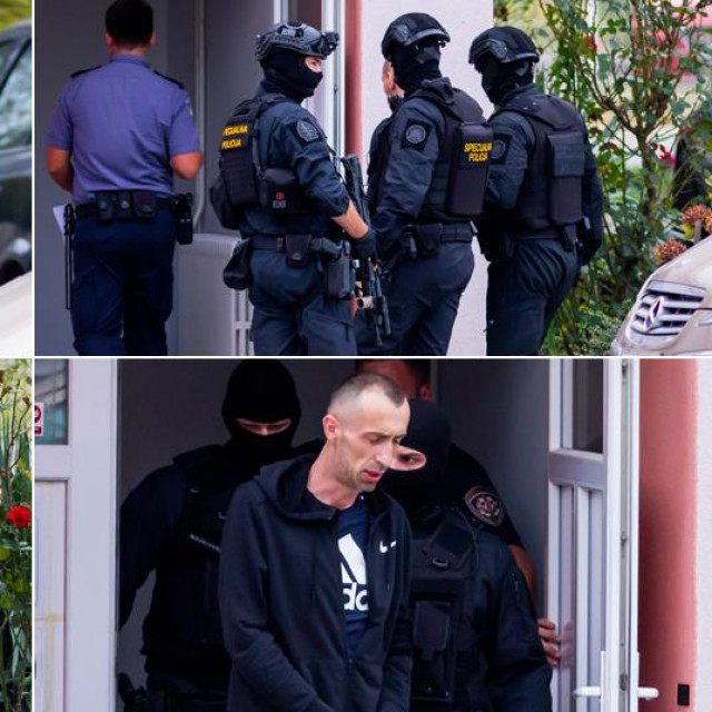 Dovođenje dvojice osumnjičenih državljana BiH na ispitivanje u prostorije Općinskog državnog odvjetništva u Zagrebu