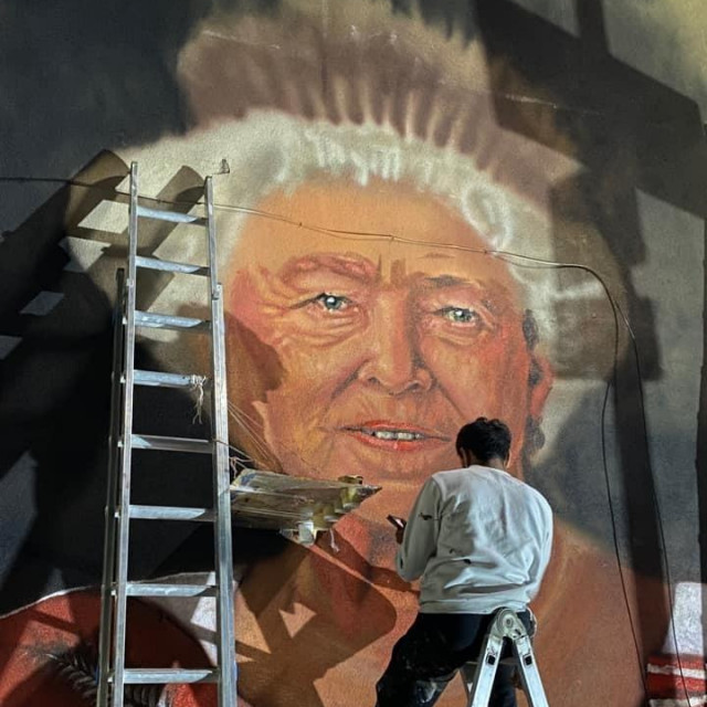 Mural kraljice Elizabete