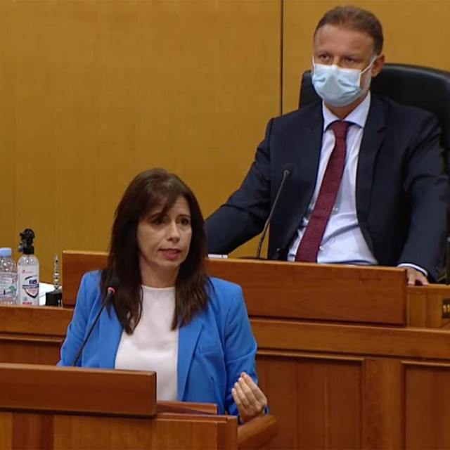 Katarina Peović i Gordan Jandroković