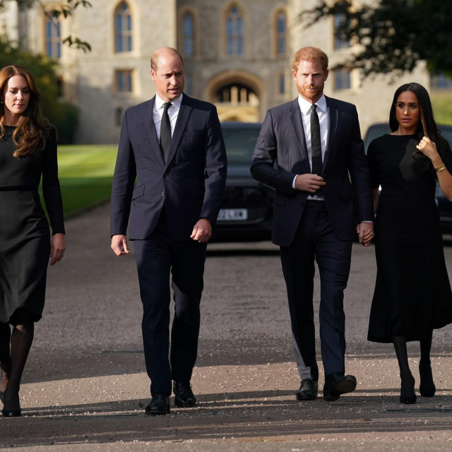 Kate Middleton, princ William, princ Harry i Meghan Markle