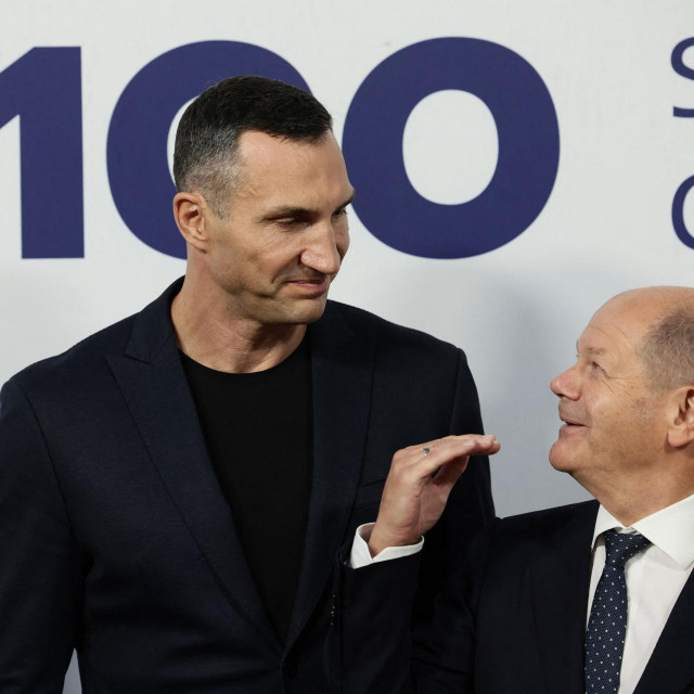 Vladimir Kličko i Olaf Scholz