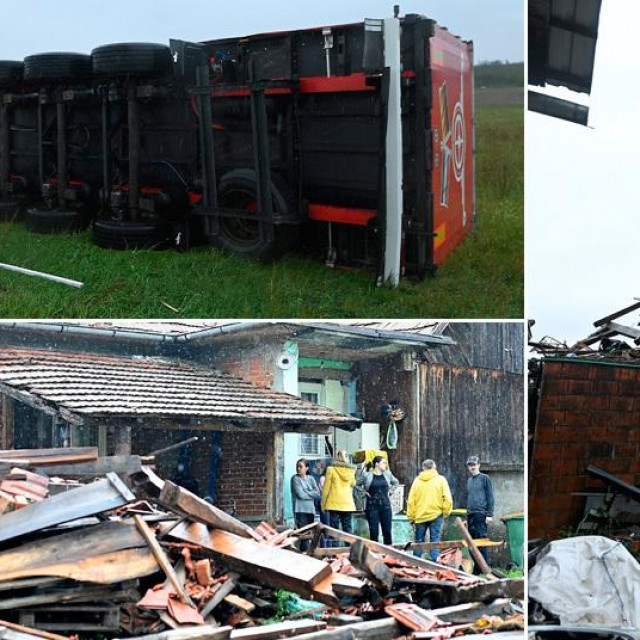 Prizori dan poslije velikog nevremena u Čazmi