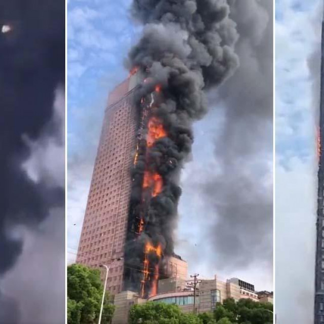 Požar nebodera u Changshau