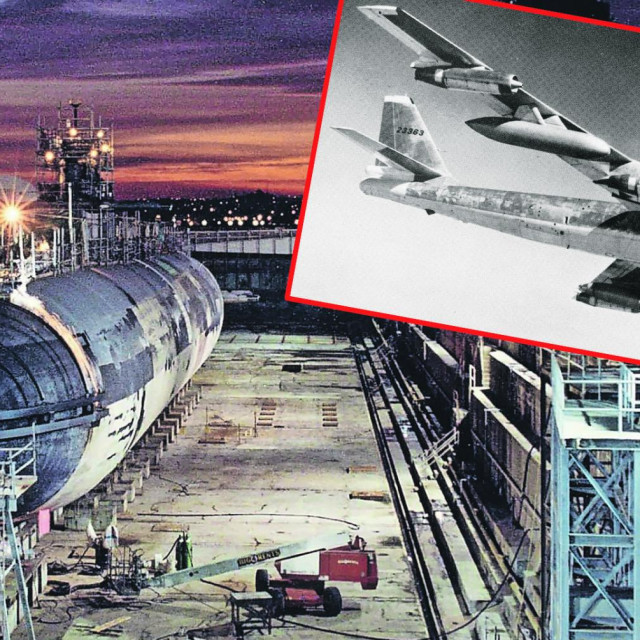 USS Baton Rouge čeka zbrinjavanje na otoku Mare 1995./Boeing B-47 Stratojet bio je zamišljen za bacanje nuklearnih bombi na ciljeve unutar Sovjetskog Saveza