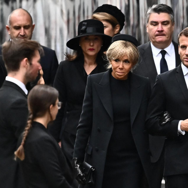 Emmanuel Macron, Brigitte Macron, Sanja Musić Milanović i Zoran Milanović