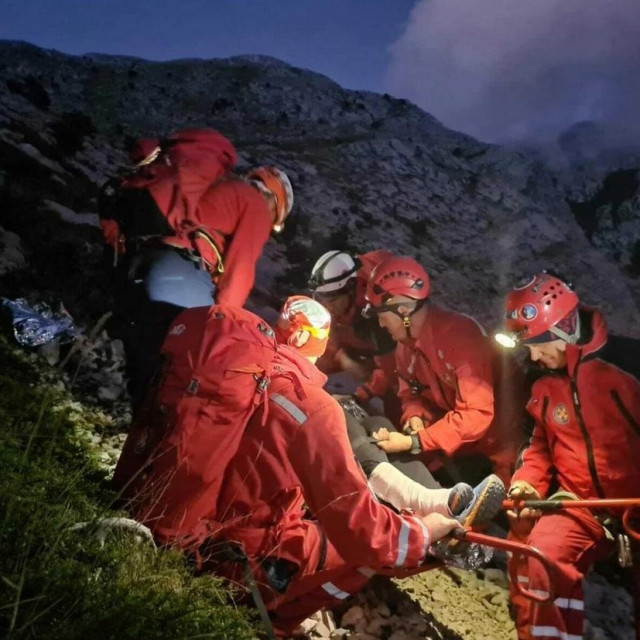 Spašavanje planinara s Biokova