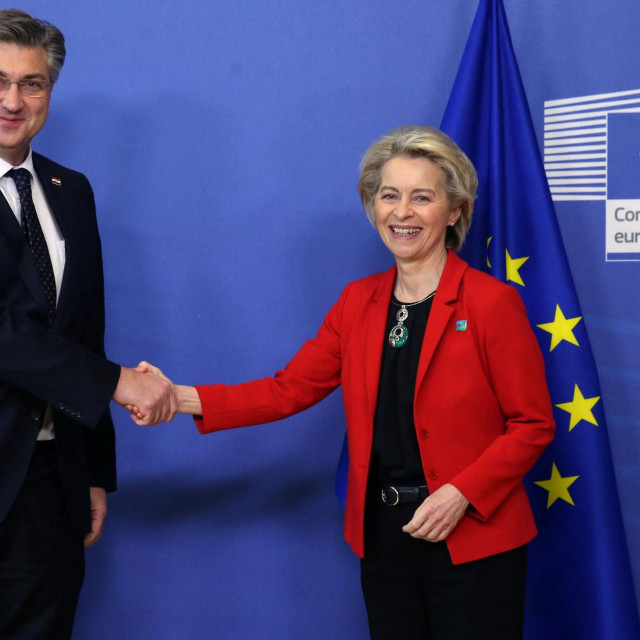 Andrej Plenković i Ursula von der Leyen 