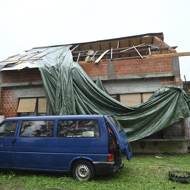 Posljedice razornog nevremena u Čazmi