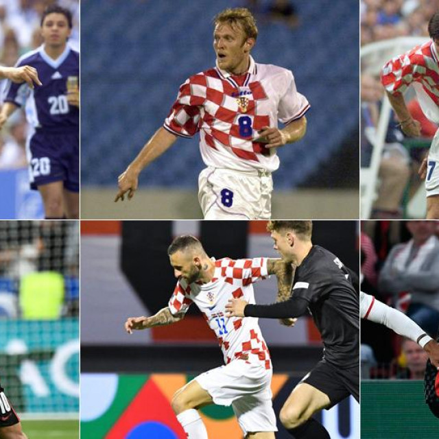 Zvonimir Boban, Robert Prosinečki, Aljoša Asanović; Luka Modrić, Marcelo Brozović, Mateo Kovačić