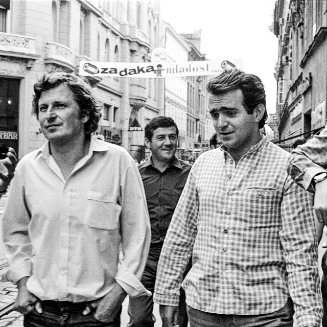 Hrvoje Turković, Zoran Tadić, Nenad Polimac i Nebojša Pajkić u šetnji Ilicom