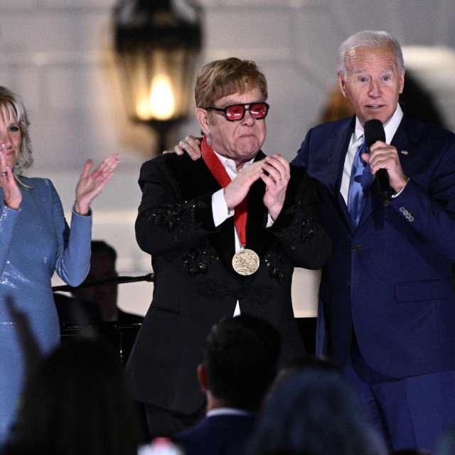 Elton John, Joe Biden i Jill Biden