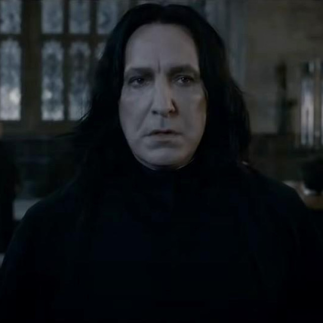 Alan Rickman kao profesor Snape u filmovima o Harryju Potteru