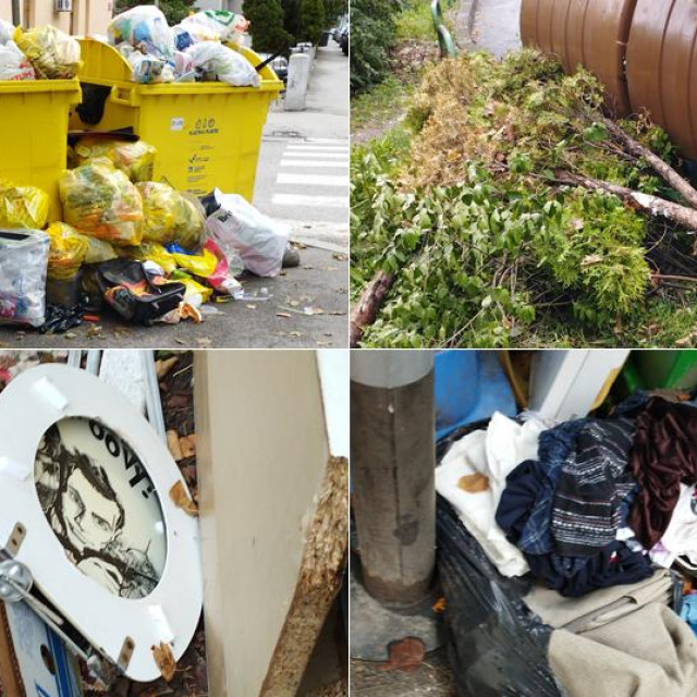 Prizori na odlagalištima smeća diljem Zagreba