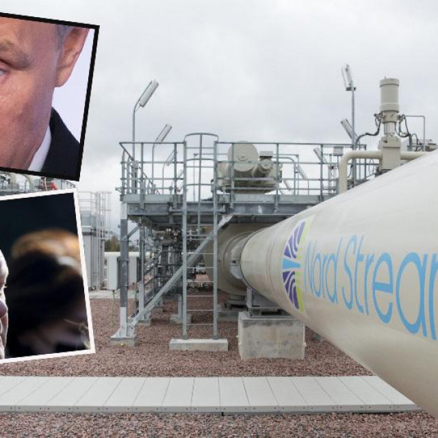 Vladimir Putin, Olaf Scholz, Sjeverni tok 2/Ilustracija