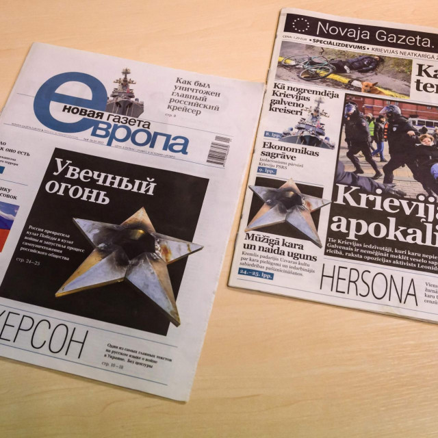 Latvijsko izdanje ruskog lista Novaja Gazeta 