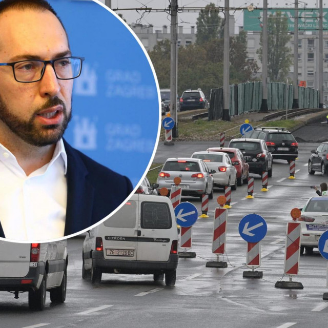 Tomislav Tomašević i velike gužve na rotoru zbog radova na Jadranskom mostu