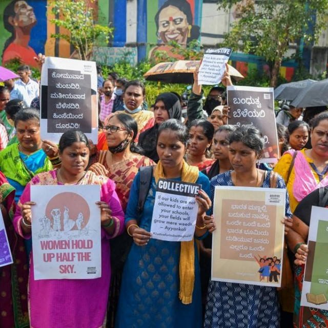 Arhivska fotografija indijskih aktivista za ženska prava