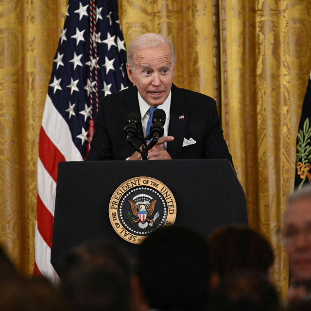 Joe Biden tijekom današnjeg obraćanja 