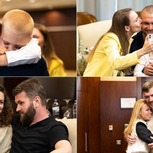 Susret pripadnika bojne Azov s obiteljima