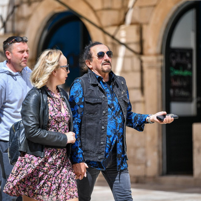 Željko i Ružica Bebek u šetnji Stradunom