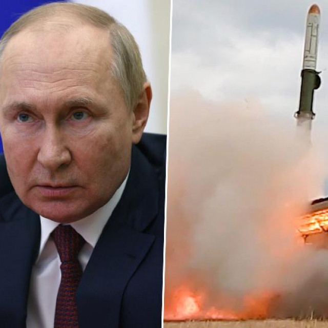 Vladimir Putin i sustav Iskander koji može ispaliti balistički projektil kraćeg i srednjeg dometa s nuklearnom glavom